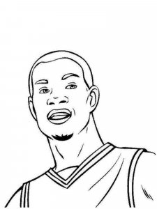 Kevin Durant coloring page 5