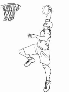 Kobe Bryant coloring page 1 - Free printable