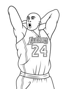 Kobe Bryant coloring page 8 - Free printable