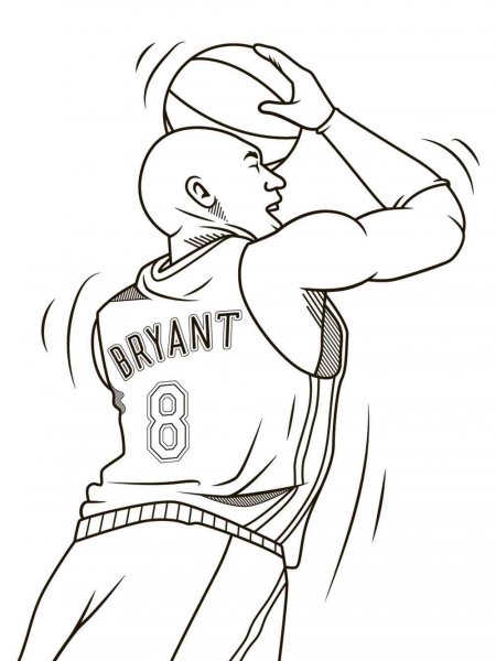 Kobe Bryant coloring pages