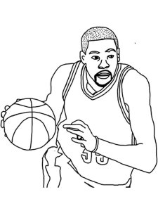 LeBron James coloring page 5 - Free printable