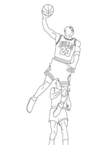 Michael Jordan coloring page 3 - Free printable