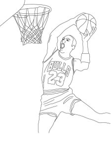 Michael Jordan coloring page 5 - Free printable