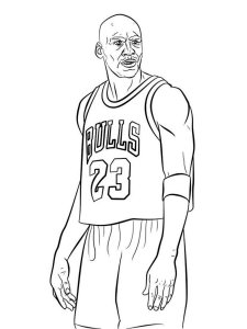 Michael Jordan coloring page 6 - Free printable