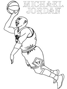 Michael Jordan coloring page 8 - Free printable