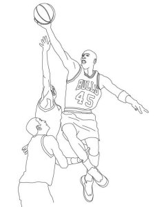 Michael Jordan coloring page 9 - Free printable