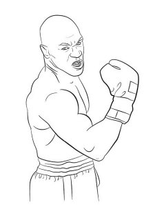 Mike Tyson coloring page 4 - Free printable