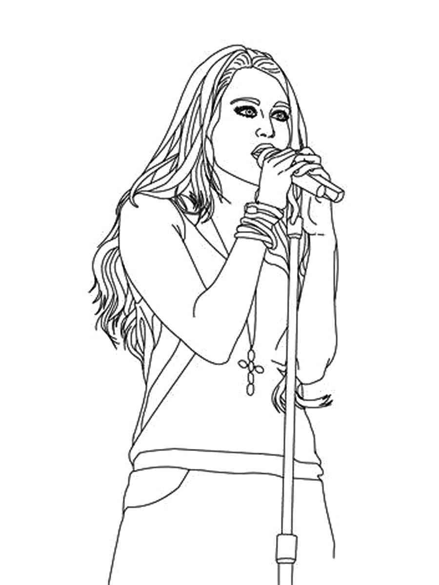 Miley Cyrus coloring pages