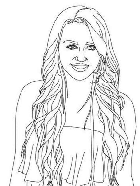 Miley Cyrus coloring pages