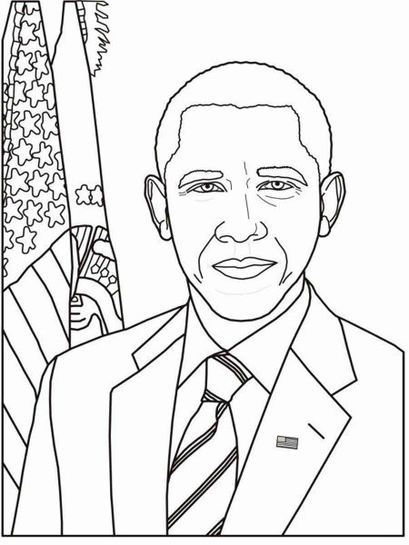 Barack Obama coloring pages