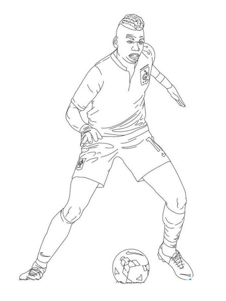 Paul Pogba coloring pages