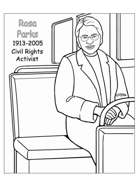 Rosa Parks Coloring Pages