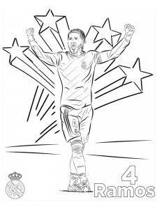 Sergio Ramos coloring page 2 - Free printable