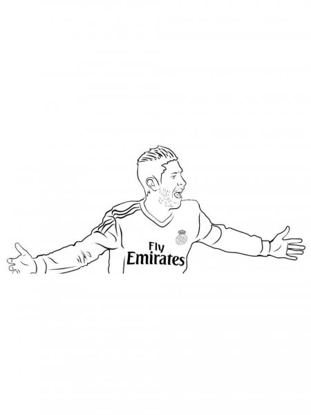 Sergio Ramos coloring pages