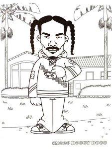 Snoop Dogg coloring page 1 - Free printable