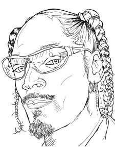 Snoop Dogg coloring page 2 - Free printable