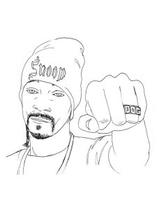 Snoop Dogg coloring page 3 - Free printable