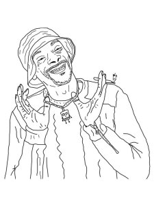 Snoop Dogg coloring page 5 - Free printable