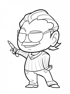 Stan Lee coloring page 3