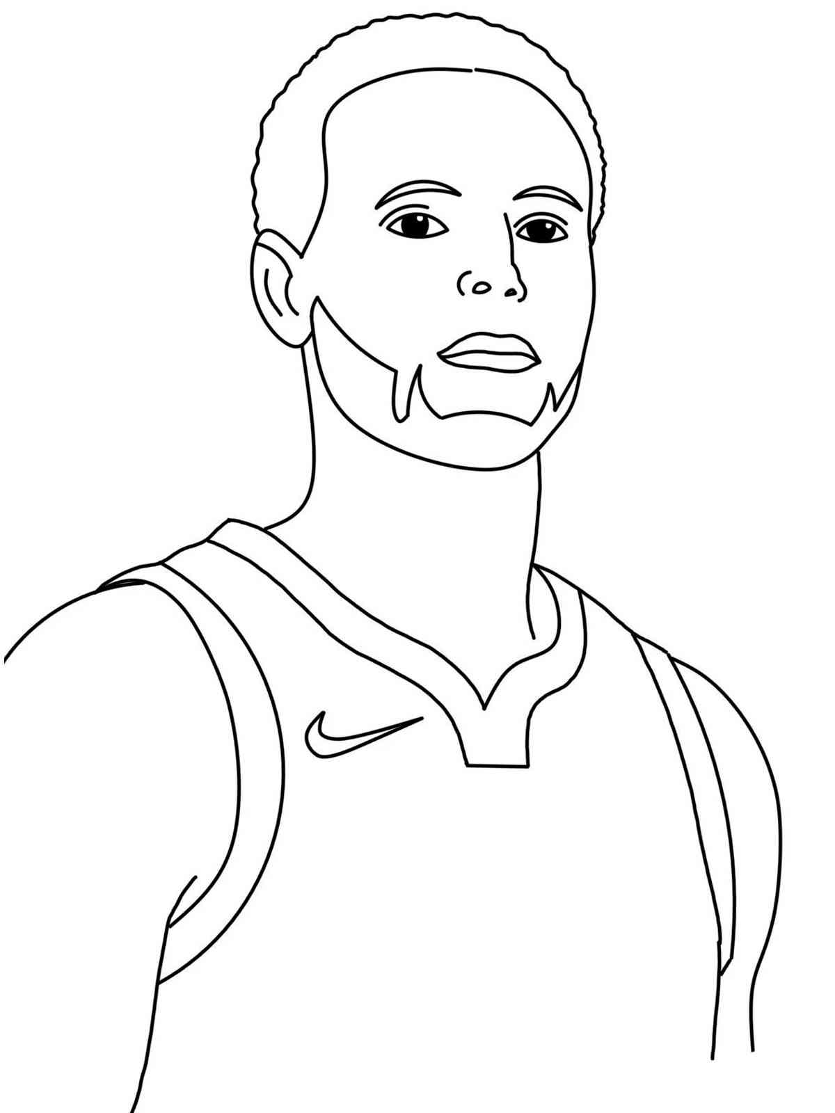 Stephen Curry coloring pages - Free Printable