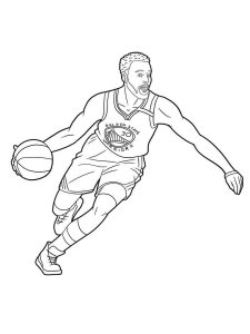 Stephen Curry coloring page 1 - Free printable