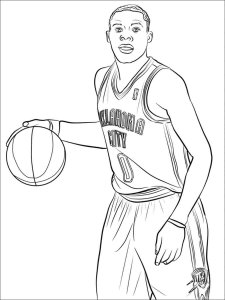 Stephen Curry coloring page 2 - Free printable