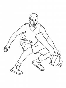Stephen Curry coloring page 5 - Free printable