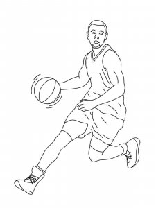 Stephen Curry coloring page 6 - Free printable
