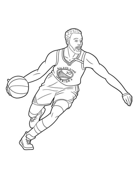 Stephen Curry coloring pages