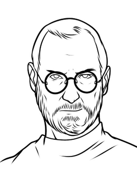 Steve Jobs coloring pages