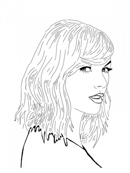 Taylor Swift coloring pages