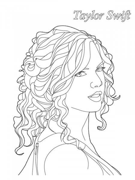 Taylor Swift coloring pages