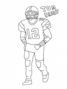 Tom Brady coloring page 7 - Free printable