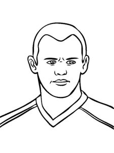 Wayne Rooney coloring page 1 - Free printable