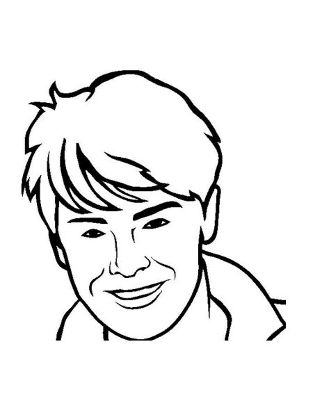 Zac Efron coloring pages