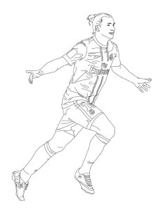 Zlatan Ibrahimovic coloring page 3 - Free printable