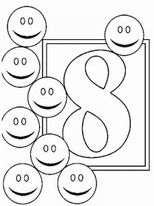 123 number coloring page 20 - Free printable