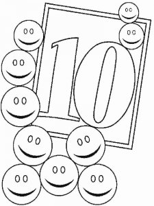 123 number coloring page 28 - Free printable