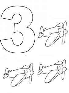 123 number coloring page 31 - Free printable