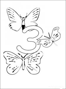 123 number coloring page 35 - Free printable