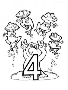 123 number coloring page 37 - Free printable