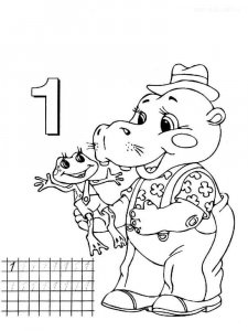 123 number coloring page 41 - Free printable