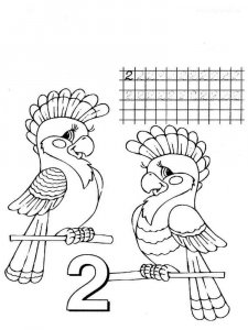 123 number coloring page 42 - Free printable