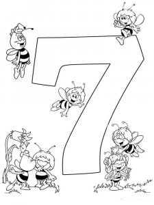 123 number coloring page 43 - Free printable
