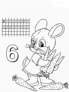 123 number coloring page 46 - Free printable