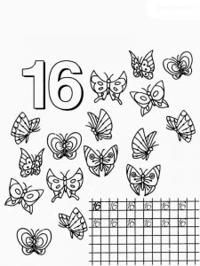 123 number coloring page 47 - Free printable