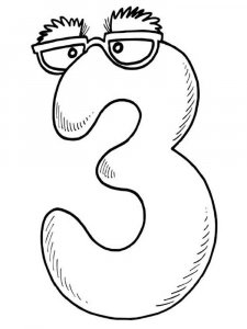 123 number coloring page 53 - Free printable