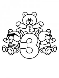 123 number coloring page 63 - Free printable