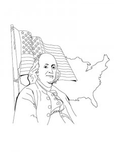 Benjamin Franklin coloring page 8 - Free printable