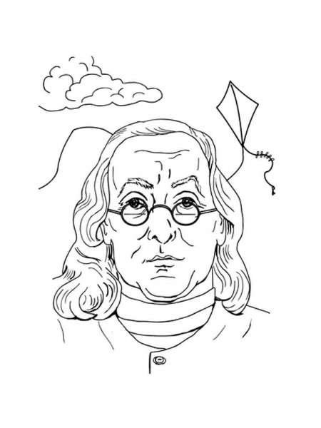 Benjamin Franklin coloring pages - Benjamin Franklin Coloring Pages 3 
